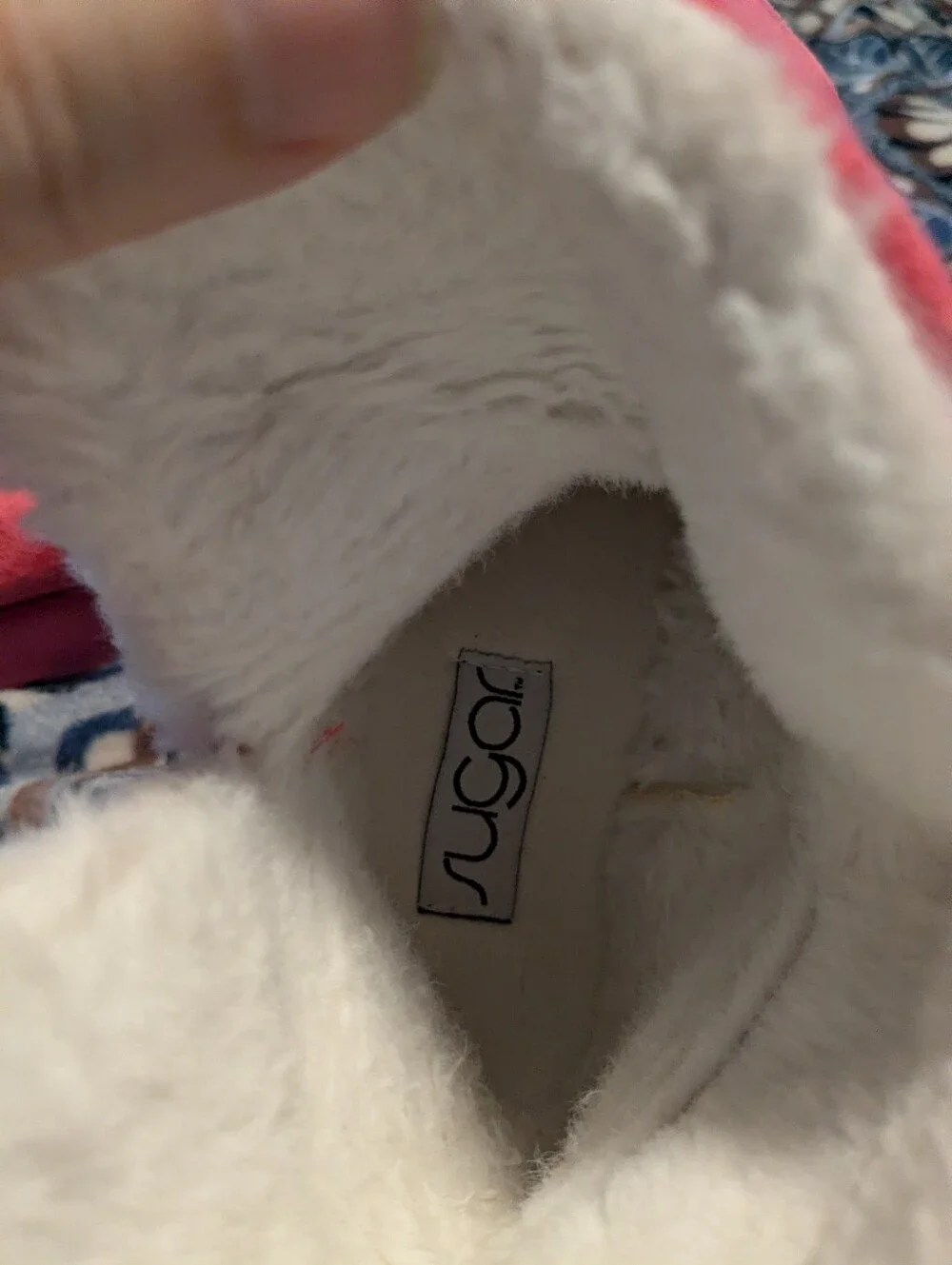 Sugar Kids Pink Plush-Lined Slip-On Slippers
